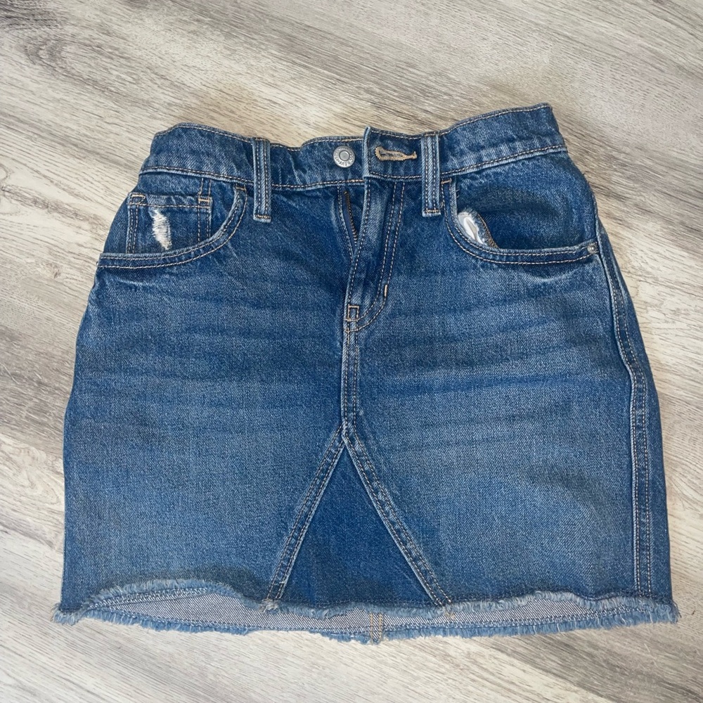 Old Navy Blue Denim Pencil Skirt